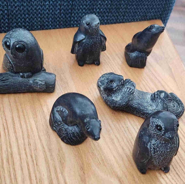 Vintage "A Wolf Original" Canadian Figurines - Set of 6