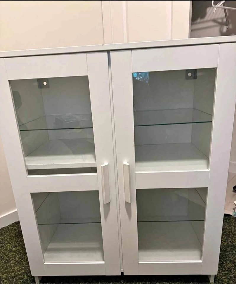 Glass-Door Cabinet (IKEA BRIMNES)