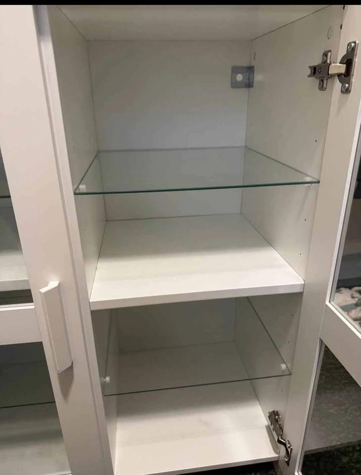 Glass-Door Cabinet (IKEA BRIMNES) - photo 2
