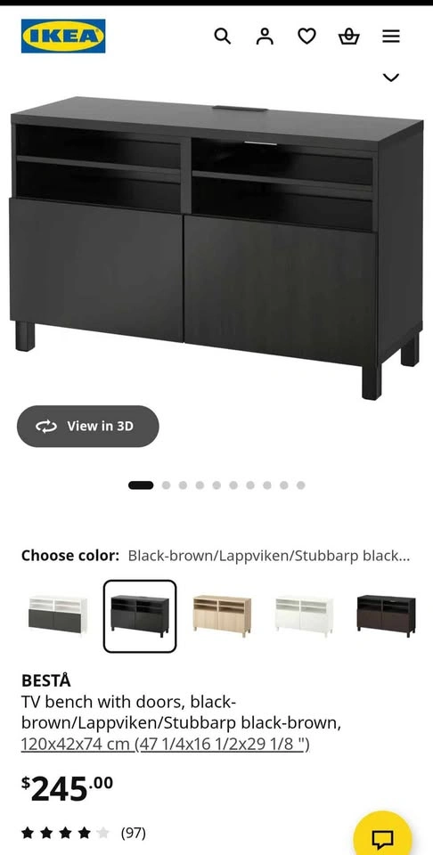EUC IKEA Besta Entertainment Unit - photo 5