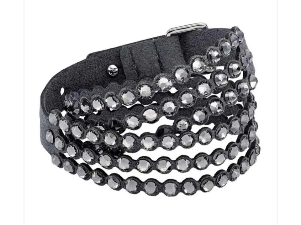 Swarovski Women's Crystal Power Wrap Bracelet on Suede - photo 4
