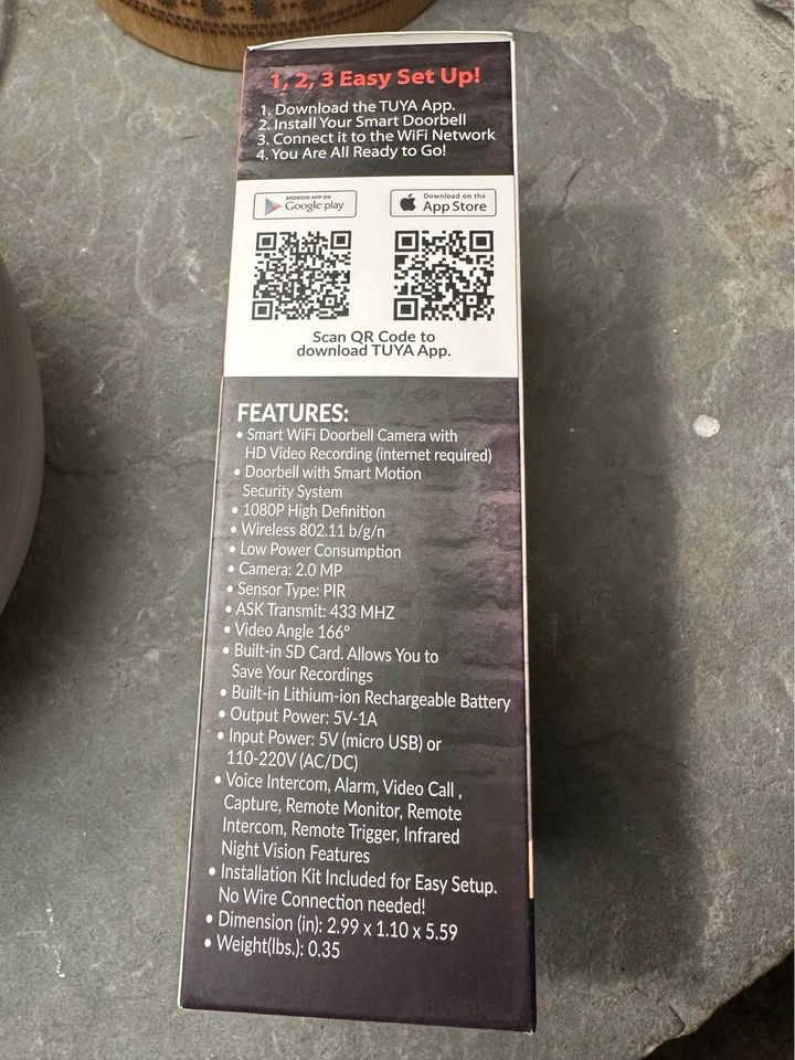 Supersonic Smart WiFi Doorbell Camera 1080p – BRAND NEW - photo 3