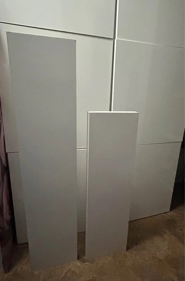 2 White Wall Shelves + Black Mounting Brackets - $35 OBO - photo 2