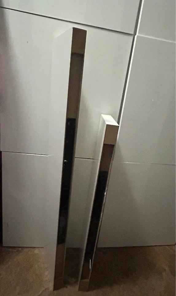 2 White Wall Shelves + Black Mounting Brackets - $35 OBO - photo 3