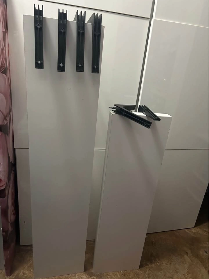 2 White Wall Shelves + Black Mounting Brackets - $35 OBO - photo 4
