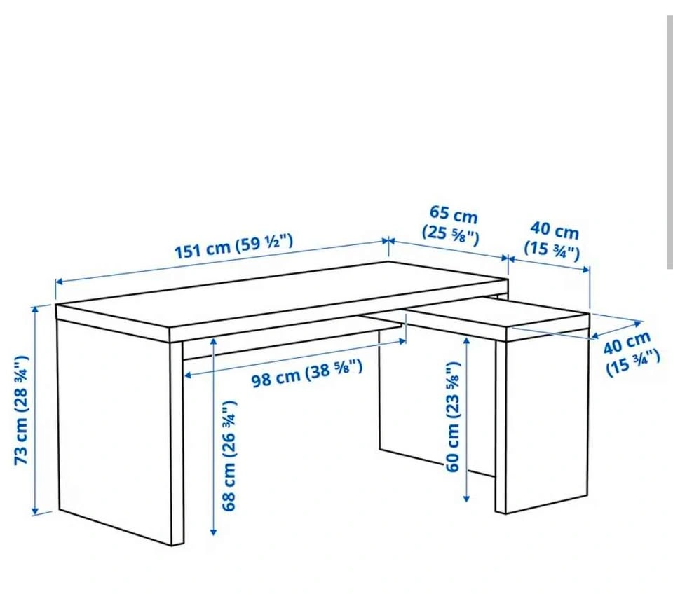 Ikea Malm desk with pullout - photo 5