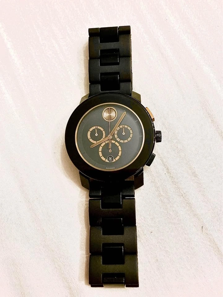 Movado bold black chronograph - photo 4
