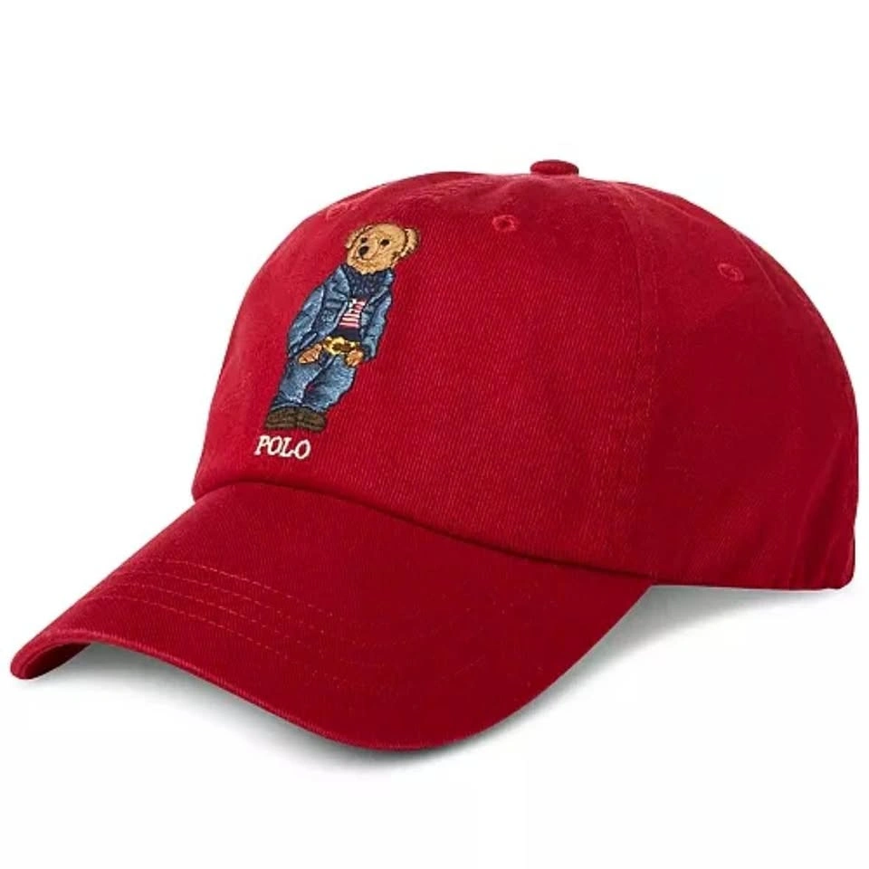 NEW IN BAG Ralph Lauren POLO BEAR Dad Hat RED Baseball Cap