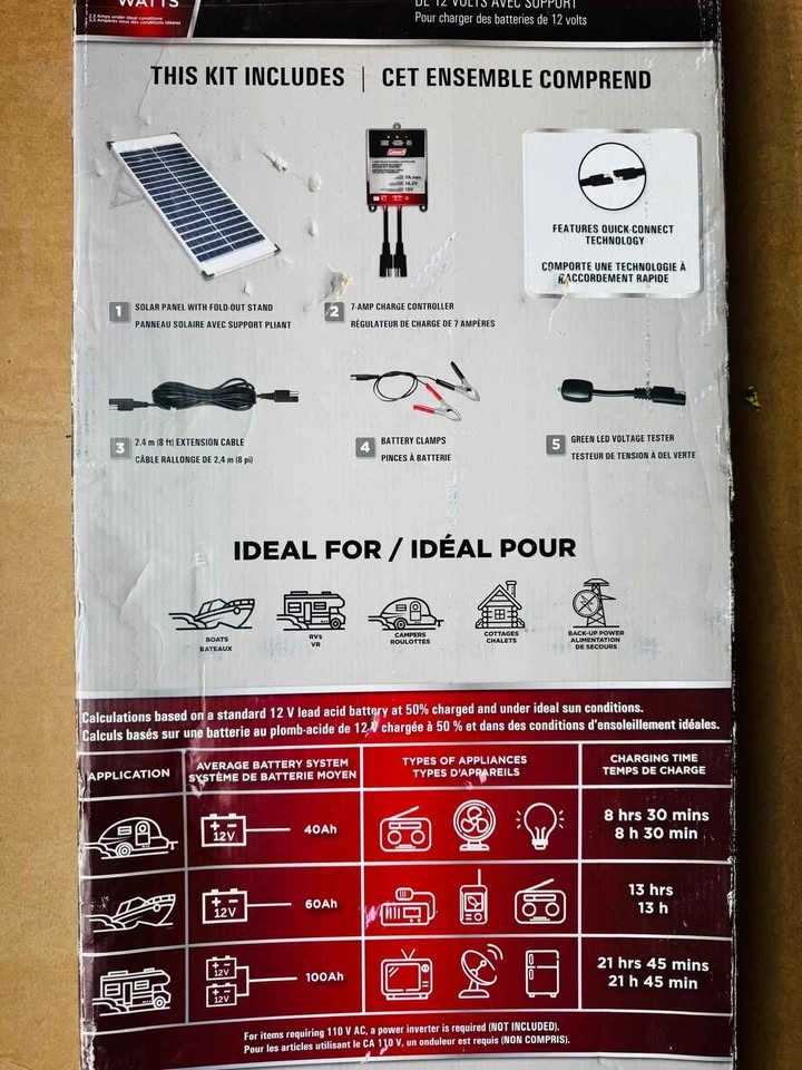Coleman 40W Solar Panel kit with stand - photo 3