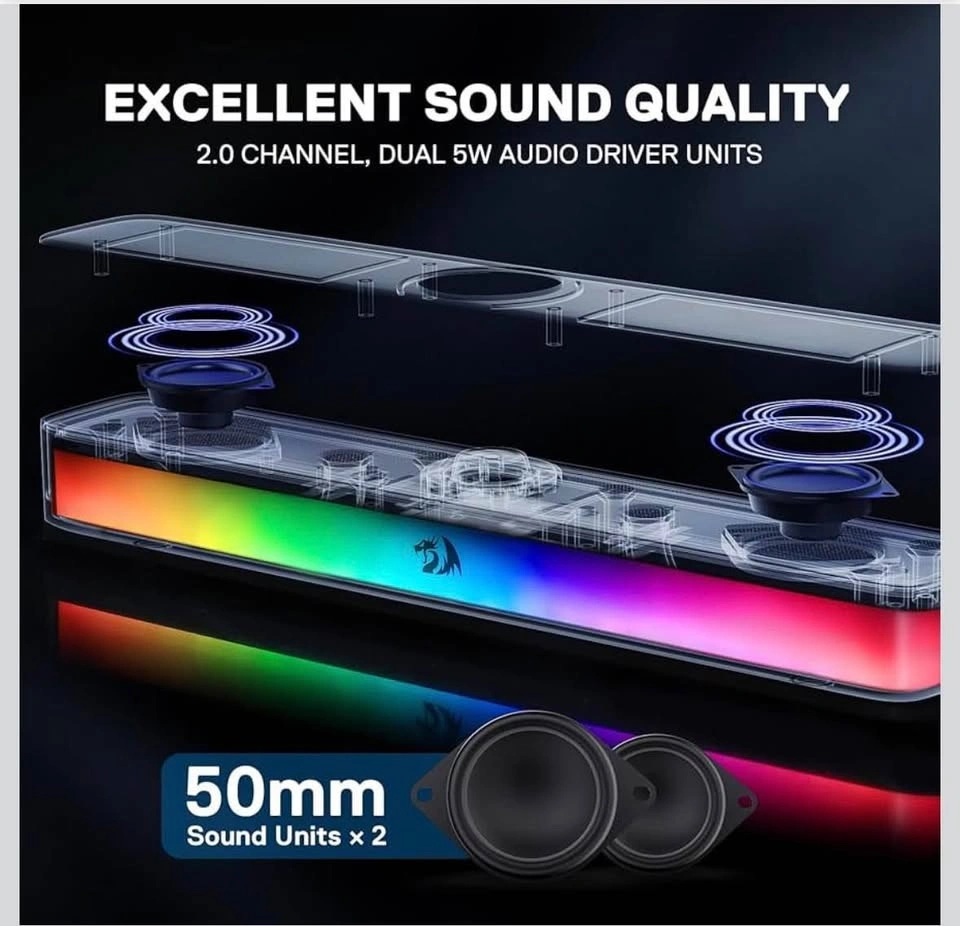 Redragon RGB Desktop Speaker - photo 2