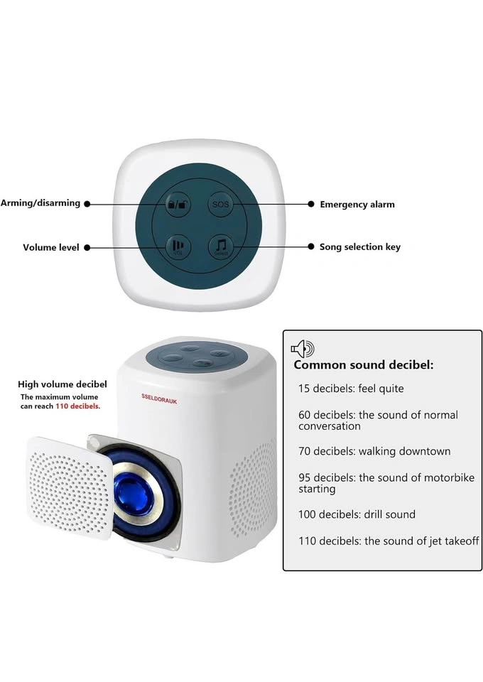 SELDORAUK Dog Bark Alarm Motion Sensor with Remote - photo 3