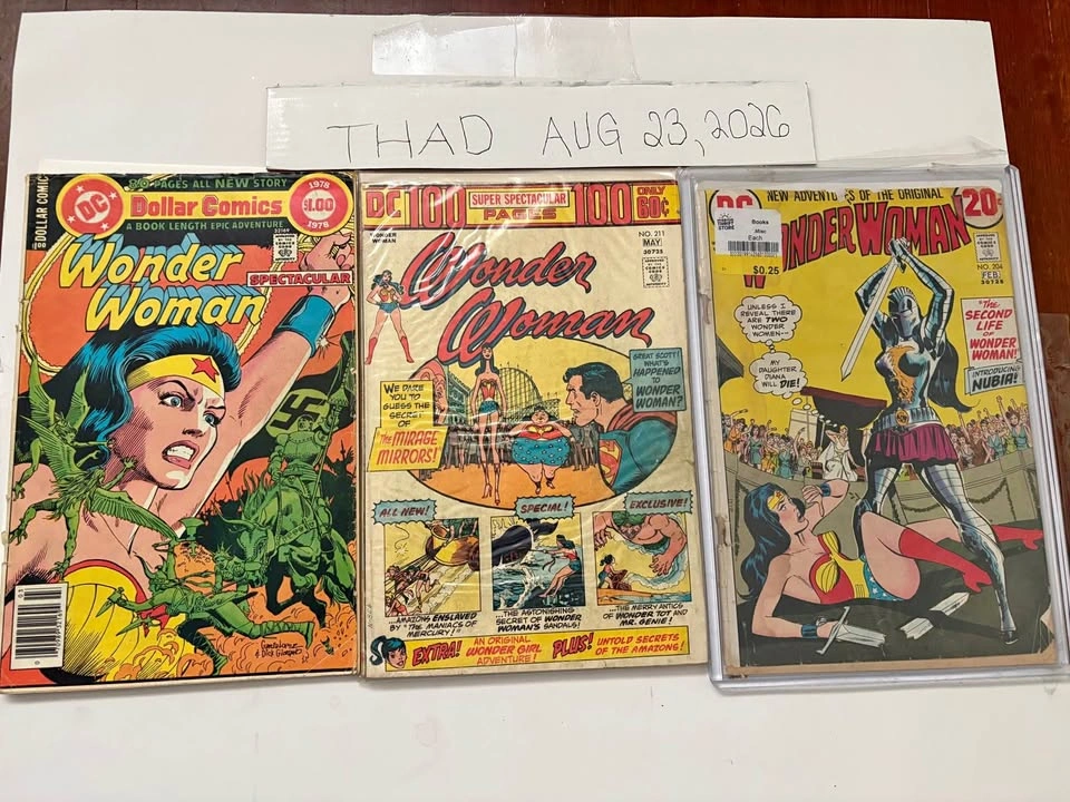 19 Wonder Woman Comics Lot - #204 1st Nubia Key
