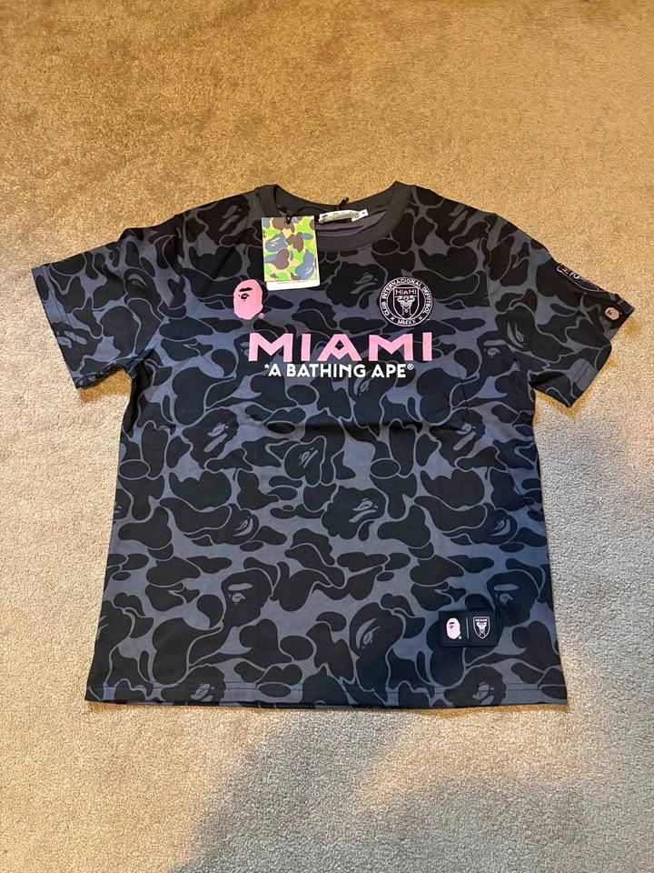 A Bathing Ape x Inter Miami CF Camo T-Shirt
