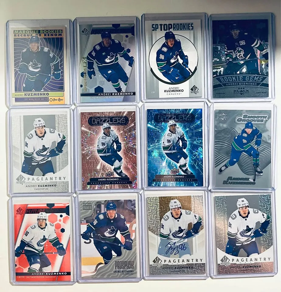 Andrei Kuzmenko Canucks Rookie Card Lot thumbnail