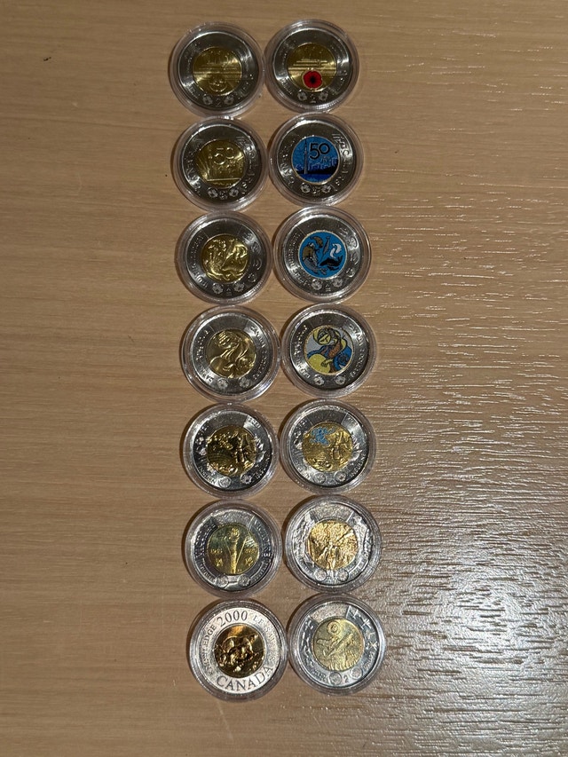 Royal Canadian Mint Two Dollar Coins