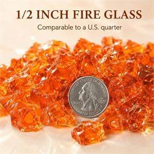 GRISUN 9.5 Lbs Fire Glass 1/2 Inch for Fire Pit - photo 3