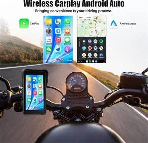 SIXWIN Portable Motorcycle GPS, Wireless CarPlay & Android Auto - photo 3