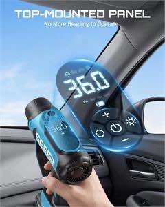 SEESII 3-in-1 Cordless Tire Inflator, Vacuum & LED Light - photo 2
