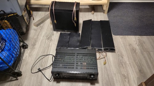 KEF T305 5.1 Surround Sound System + Denon AVR-S720W