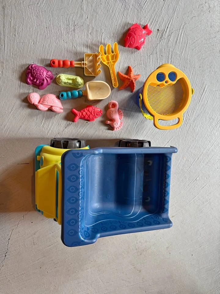 Toy Dump Truck and Sand Toy Set
