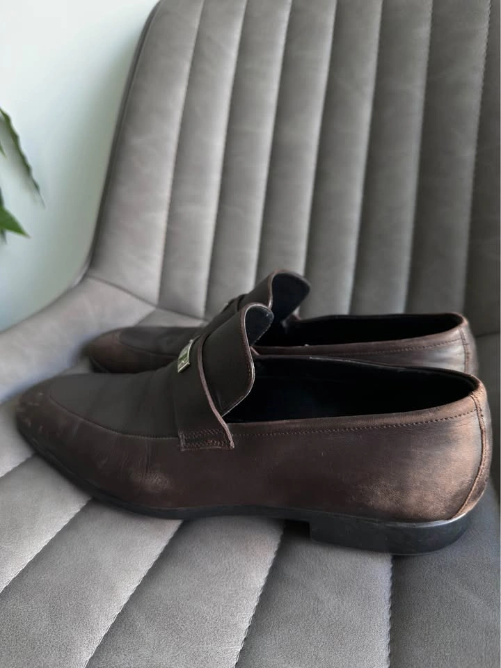 Men’s Brown Leather Loafers – Size 9 - photo 3
