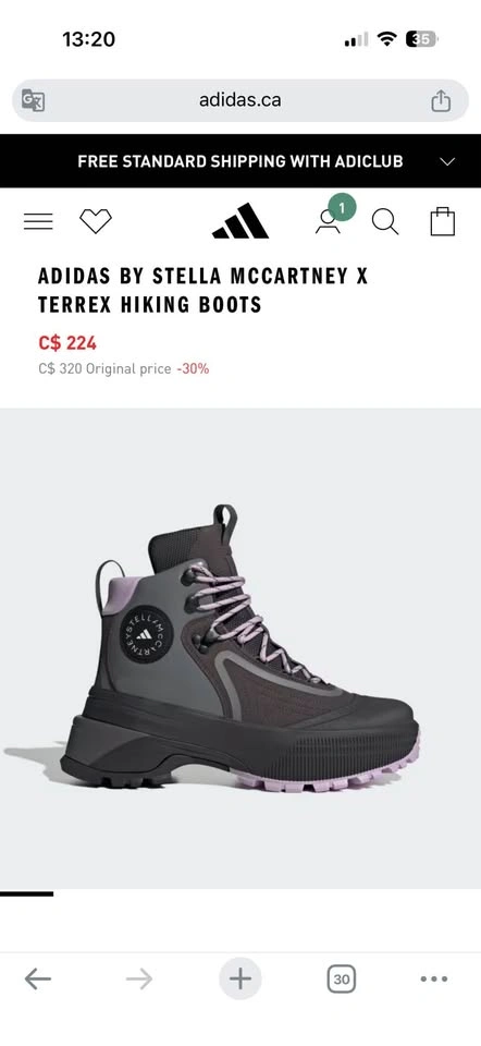 ADIDAS BY STELLA MCCARTNEY X TERREX HIKING BOOTS 10 - photo 4