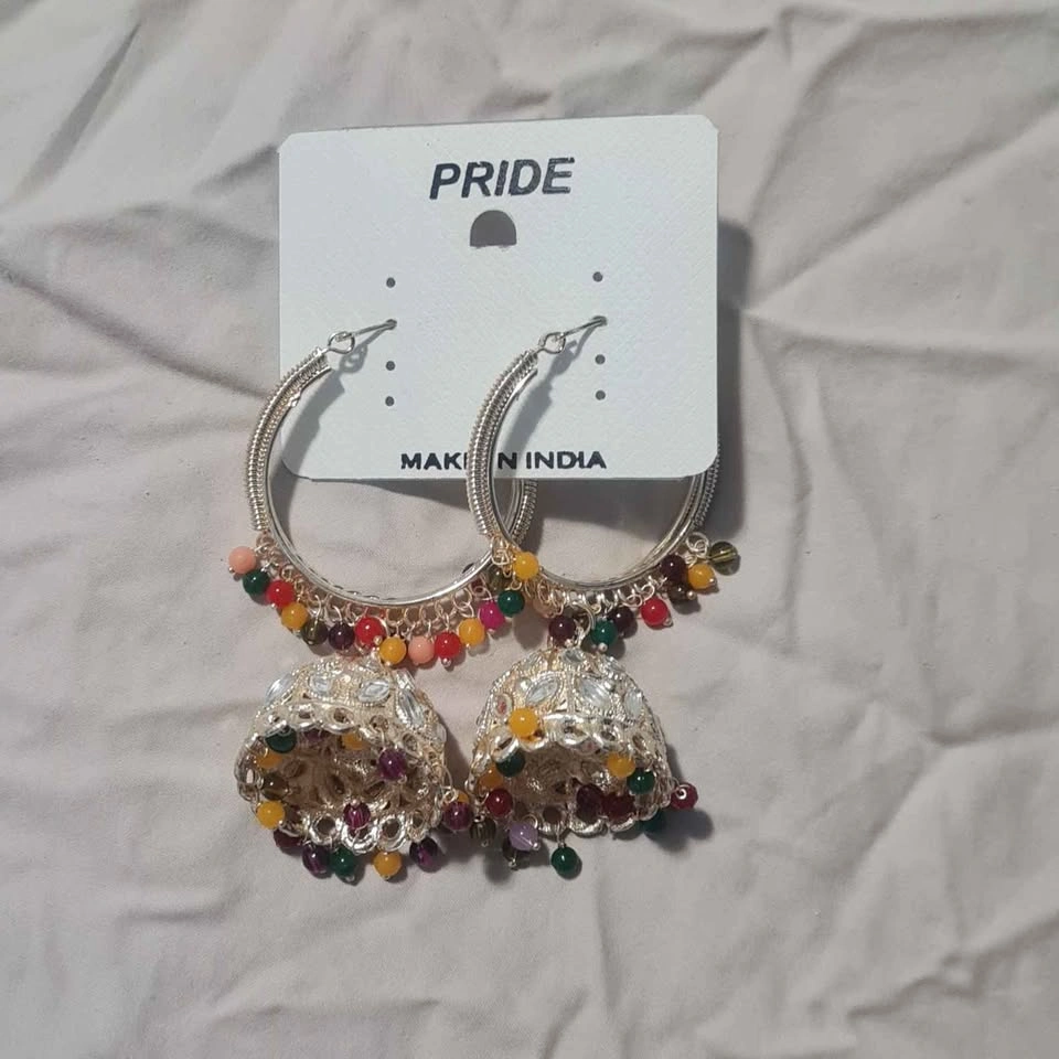 Traditional Indian Designer Jhumka, Chandbali & Hoop Earring Col - photo 3