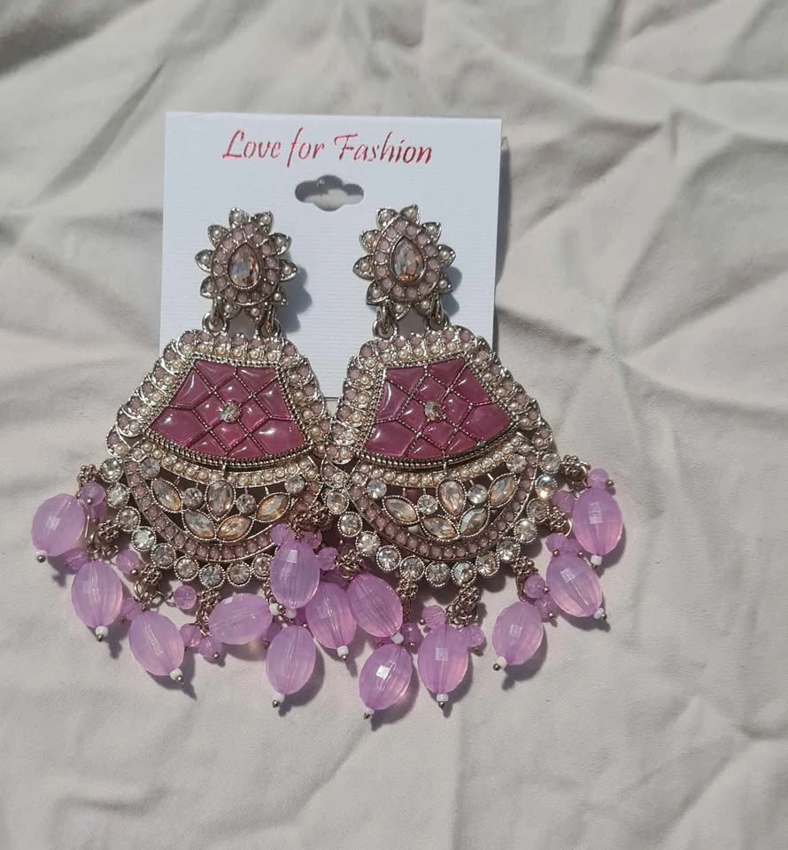 Traditional Kundan Jhumka & Chandbali Statement Earrings - photo 2