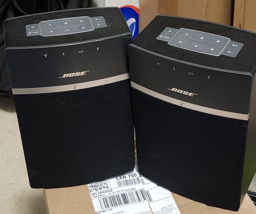 Pair Of Bose SoundTouch 10 Wireless Music Speakers Black
