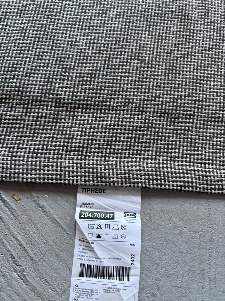 IKEA TIPHEDE Rug (Grey) with STOPP FLIT - photo 2