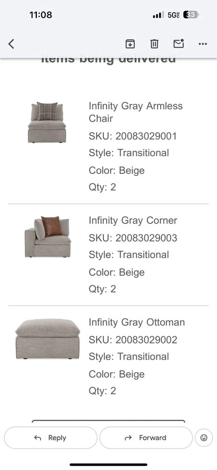 Grey sectional - photo 2