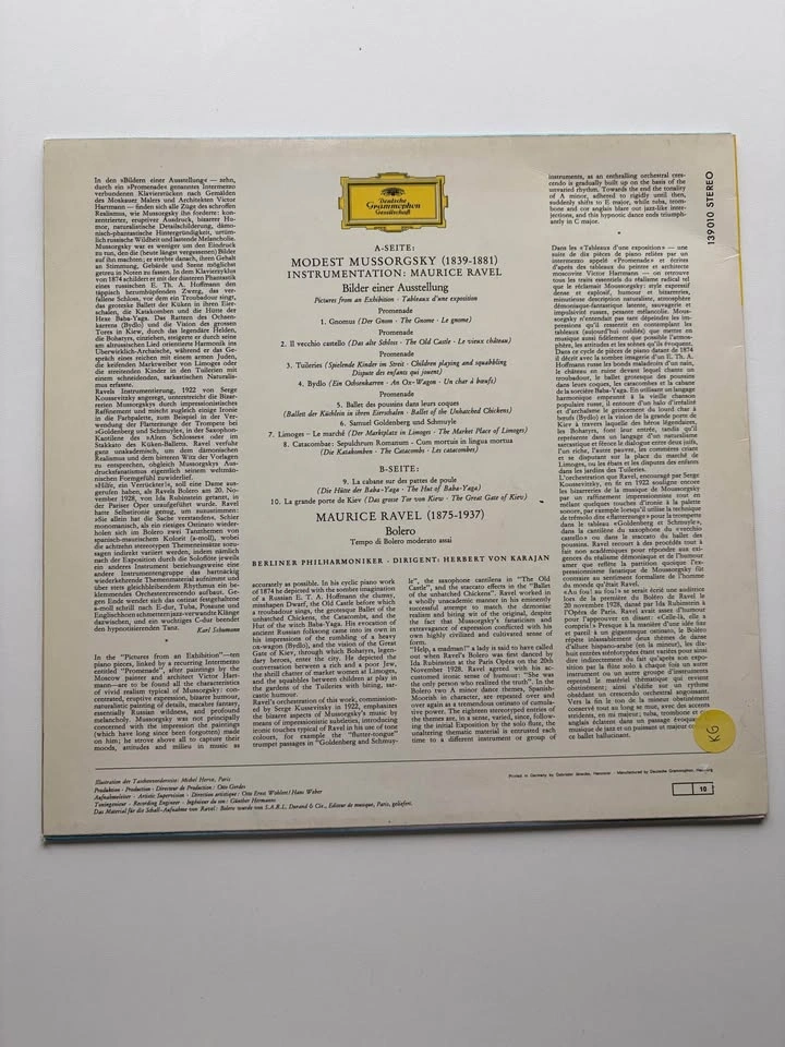 Ravel: Bolero / Mussorgsky: Pictures at an Exhibition Vinyl LP - photo 2