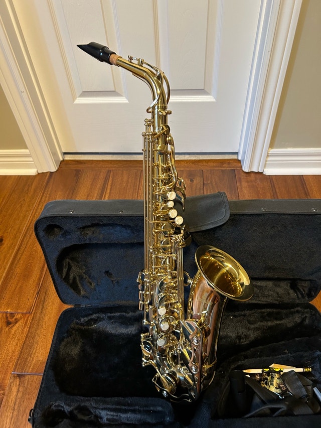 saxophone instrument with case - photo 2