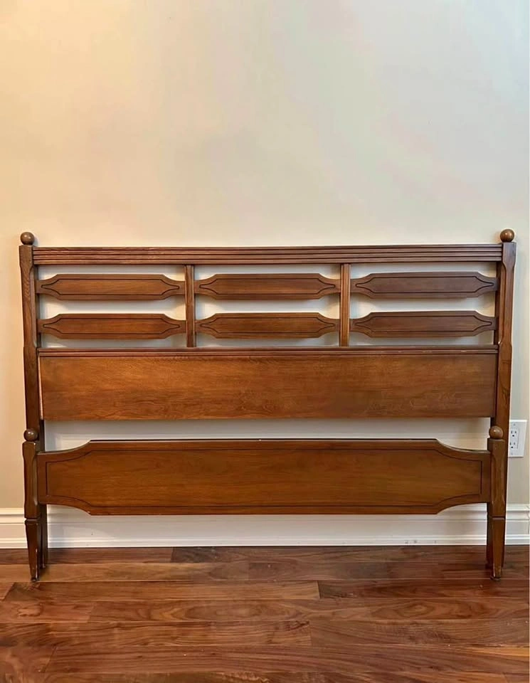 Vintage Solid Wood Bed