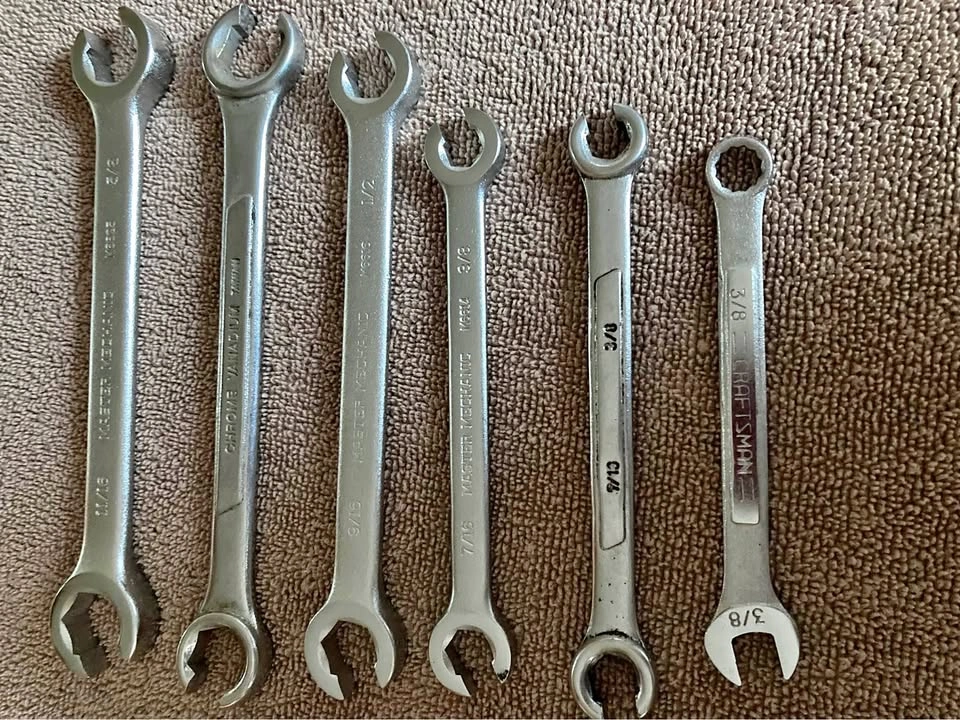 Estate Sale 6-Piece Mixed SAE Wrench Lot