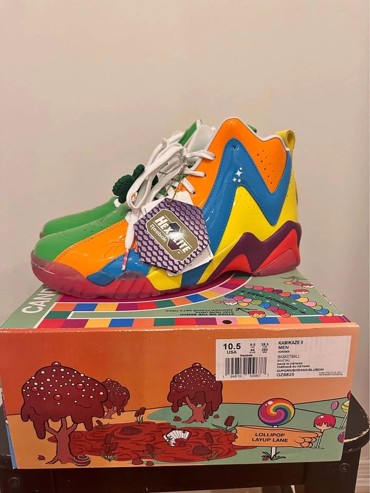 Reebok Kamikaze II Candy Land Size 10.5 (Authentic)