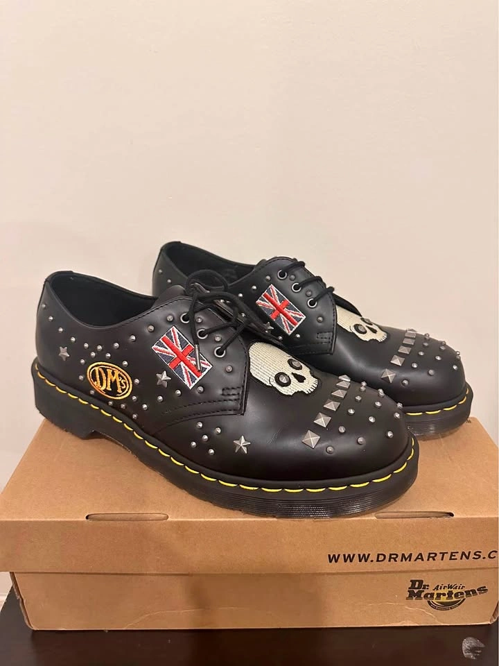 Dr. Martens 1461 Rock & Roll Studded Shoes Size 10