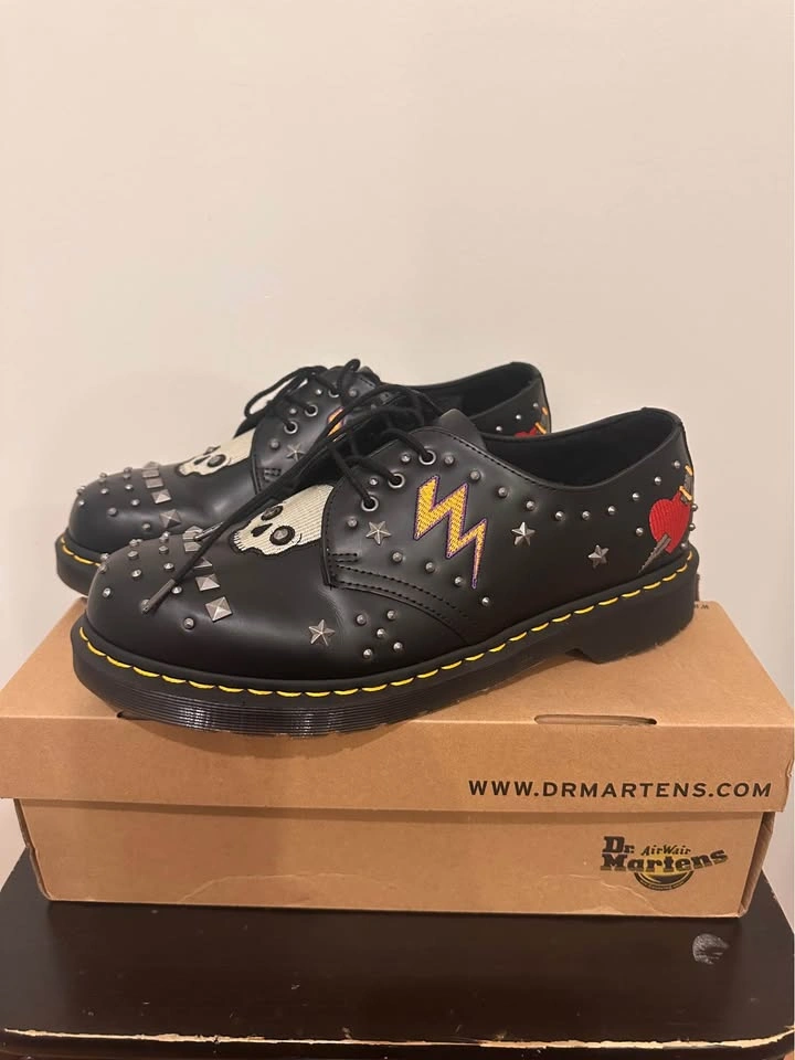 Dr. Martens 1461 Rock & Roll Studded Shoes Size 10 - photo 3
