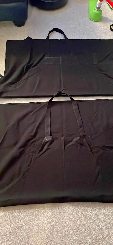 Set of 2 Black Bib Aprons