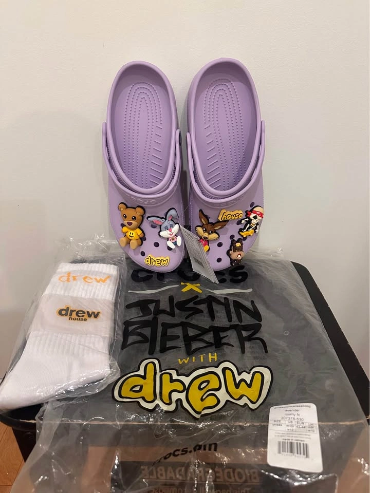 Crocs x Justin Bieber with Drew House Classic Clog Lavender - photo 2
