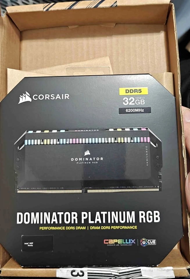 New Corsair DDR5 Dominator Platinum 32GB 6200Mhz RAM