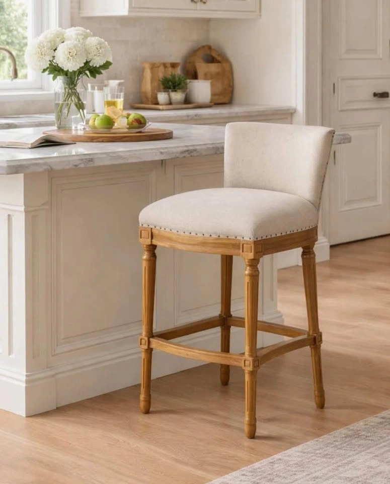 Caroline 27.75” Counter Height Bar Stool – Natural Finish - photo 4