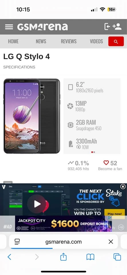 LG Stylo 4 unlocked 32GB - photo 3