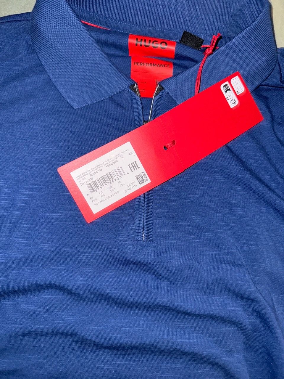 Hugo Boss Performance Polo Zipper Shirt Blue - photo 3