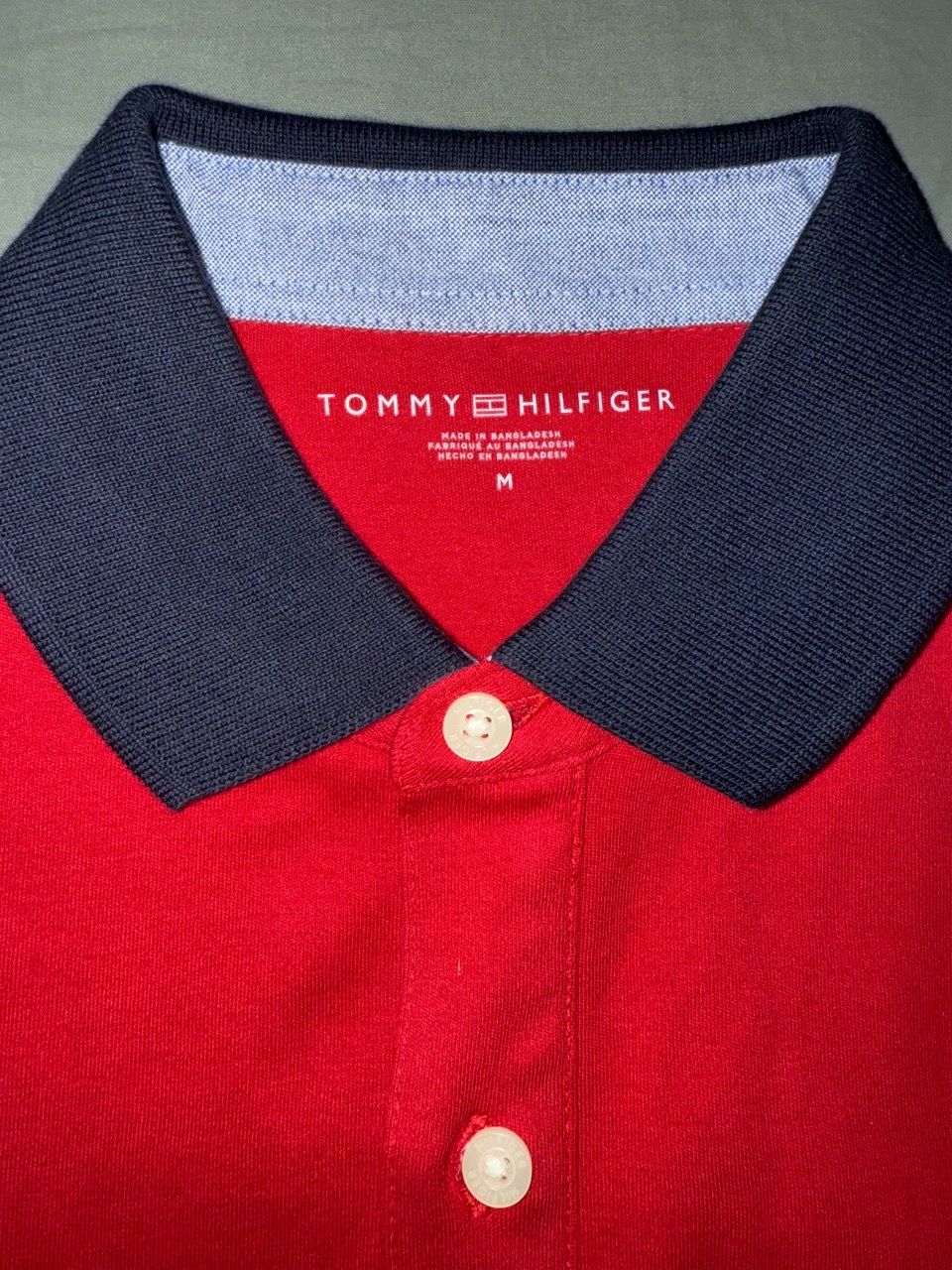 Tommy Hilfiger Men's Polo Shirt Red Size M - photo 2