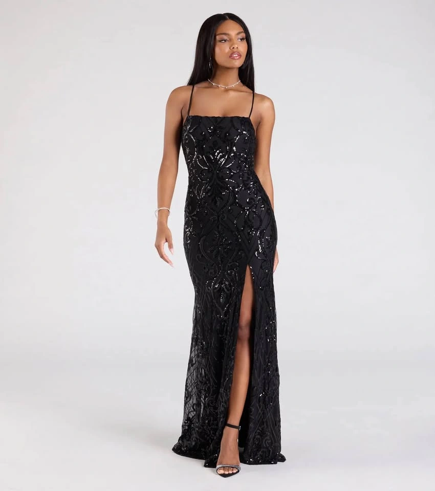 BNWT black sequin dress - photo 2