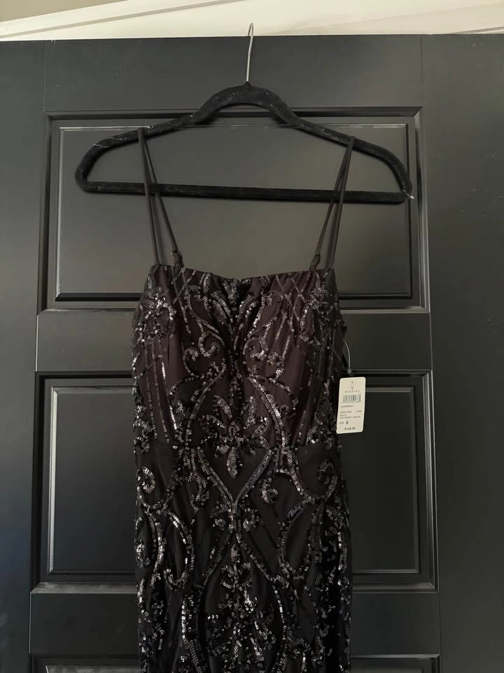 BNWT black sequin dress - photo 3