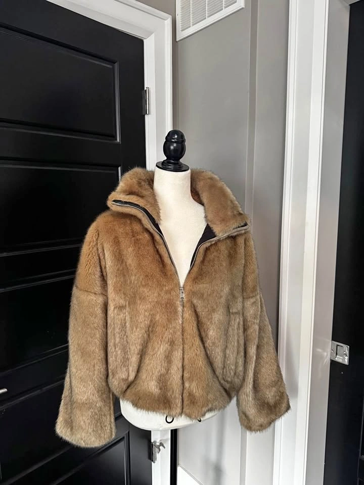 Zara faux fur jacket