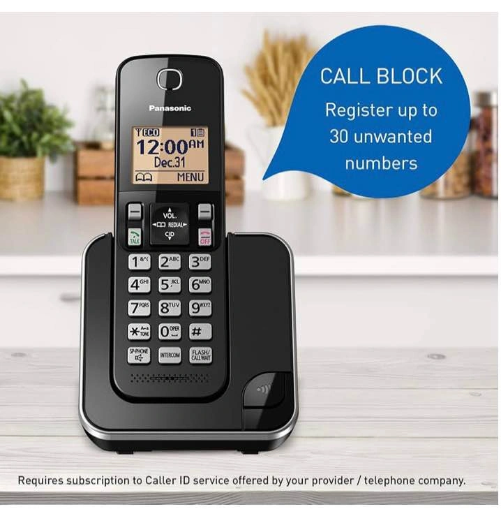 Panasonic KX-TGC384B DECT 6.0 Cordless Phone System (4 Handsets) - photo 4
