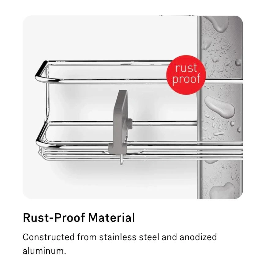 simplehuman 8' Tension Pole Shower Caddy - photo 3